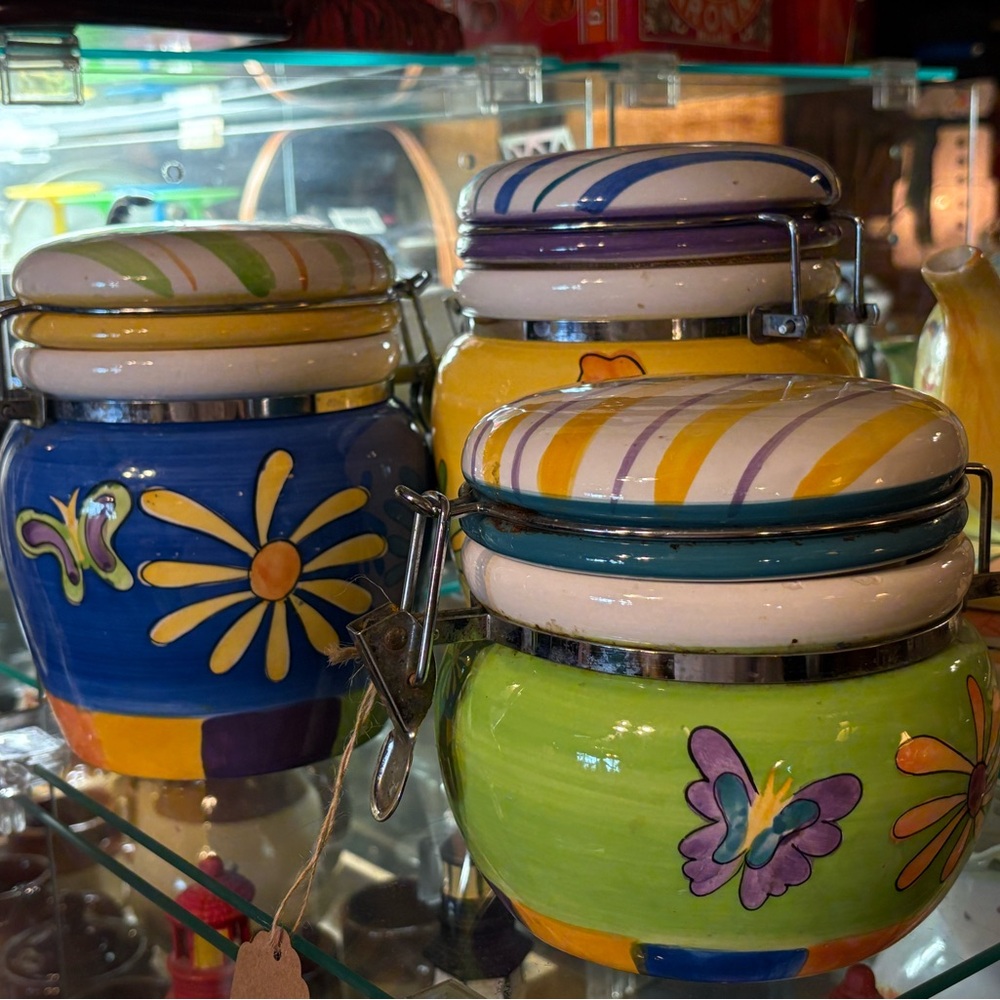 Colorful Ceramic Storage Jars
